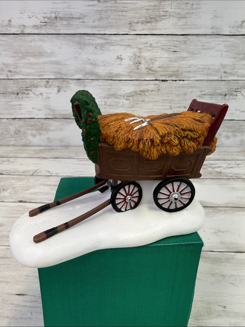 Department 56 THATCHERS replacement piece Christmas village Hay straw wagon